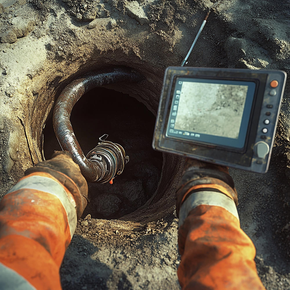 L'inspection de canalisation par caméra permet de fournir des images haute résolution afin d'identifier la nature et l'emplacement du problème.